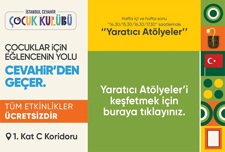 Çocuklar için Eğlence Cevahir’den Geçer!