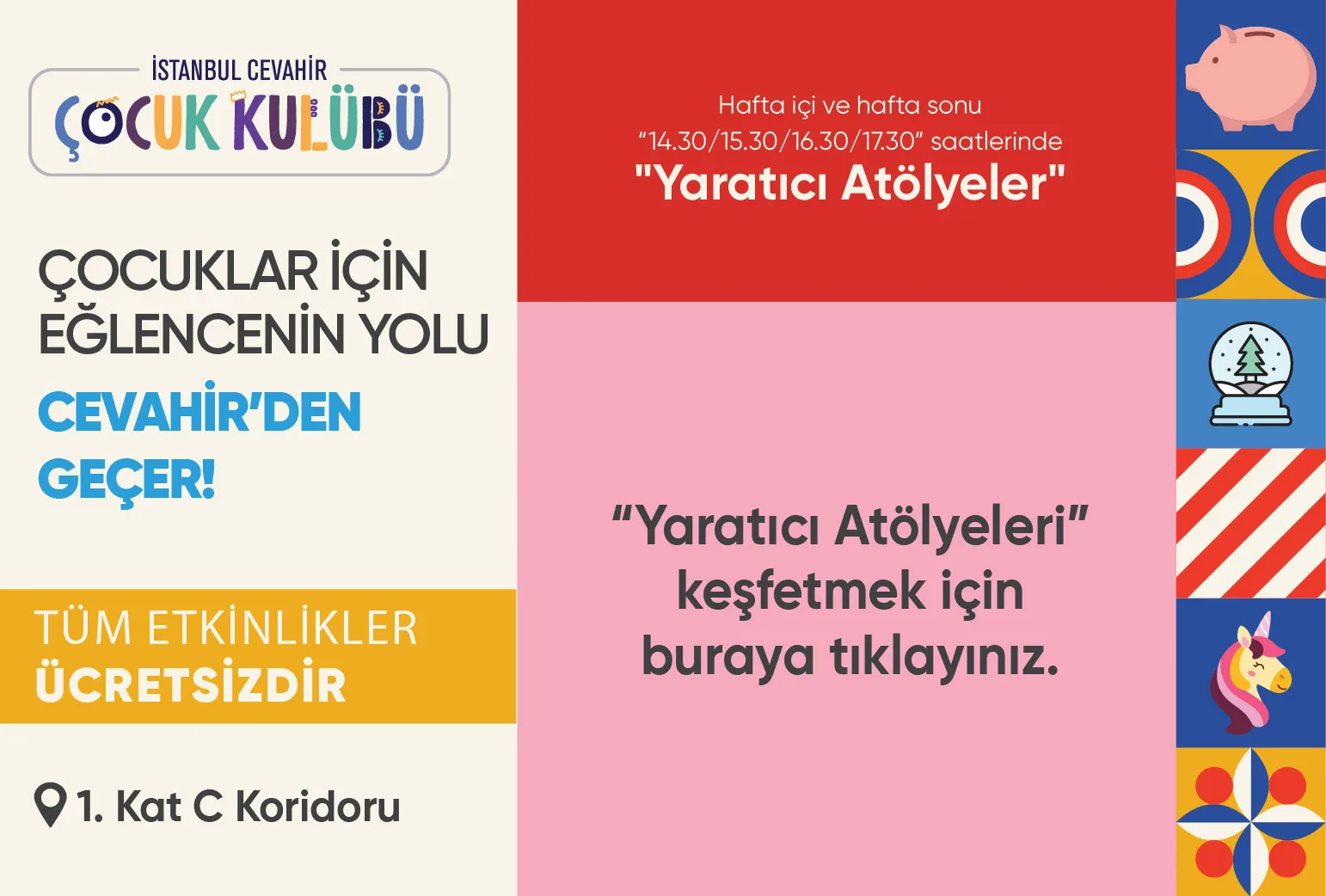 Çocuklar için Eğlence Cevahir’den Geçer!