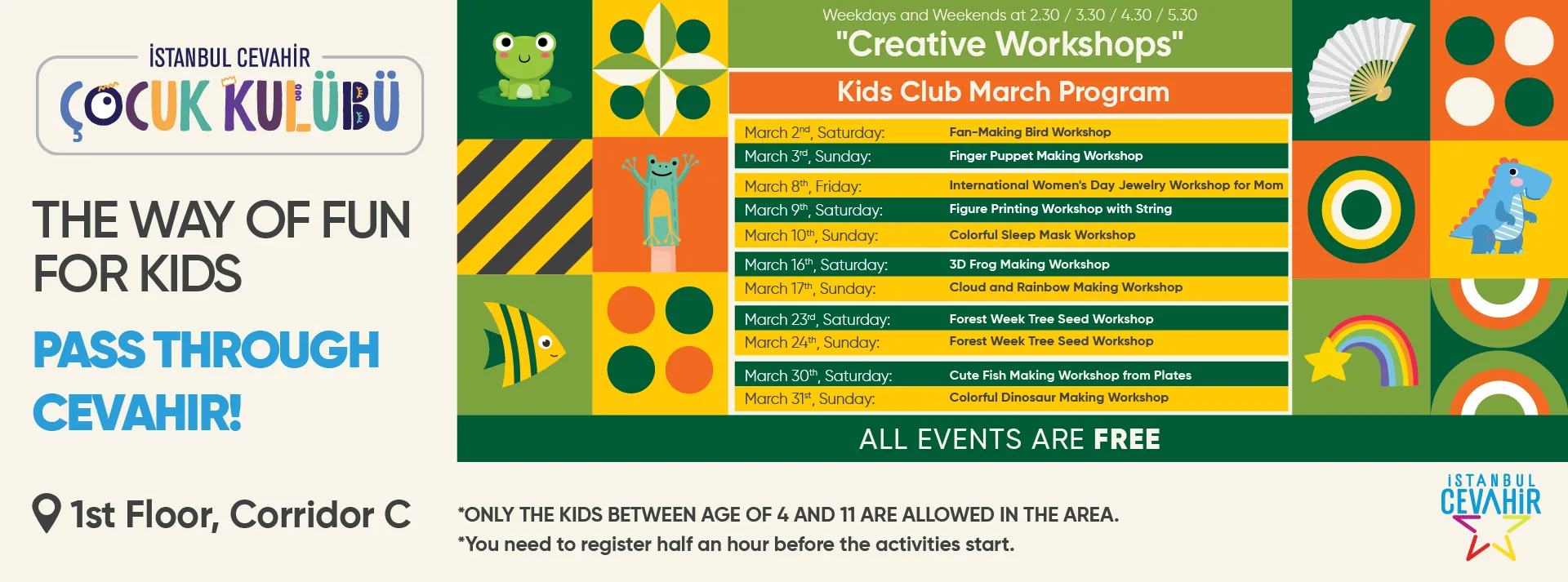 The Way Of Fun for Kids Pass Through Cevahir!