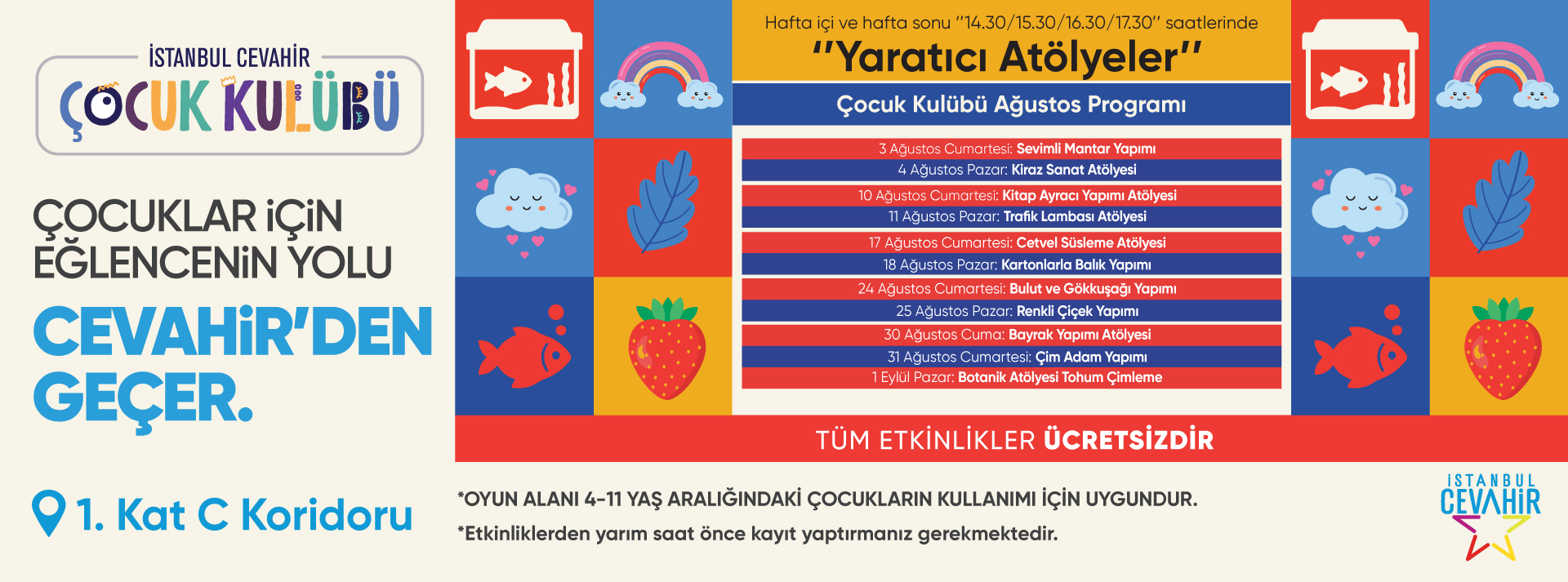 Çocuklar için Eğlence Cevahir’den Geçer!