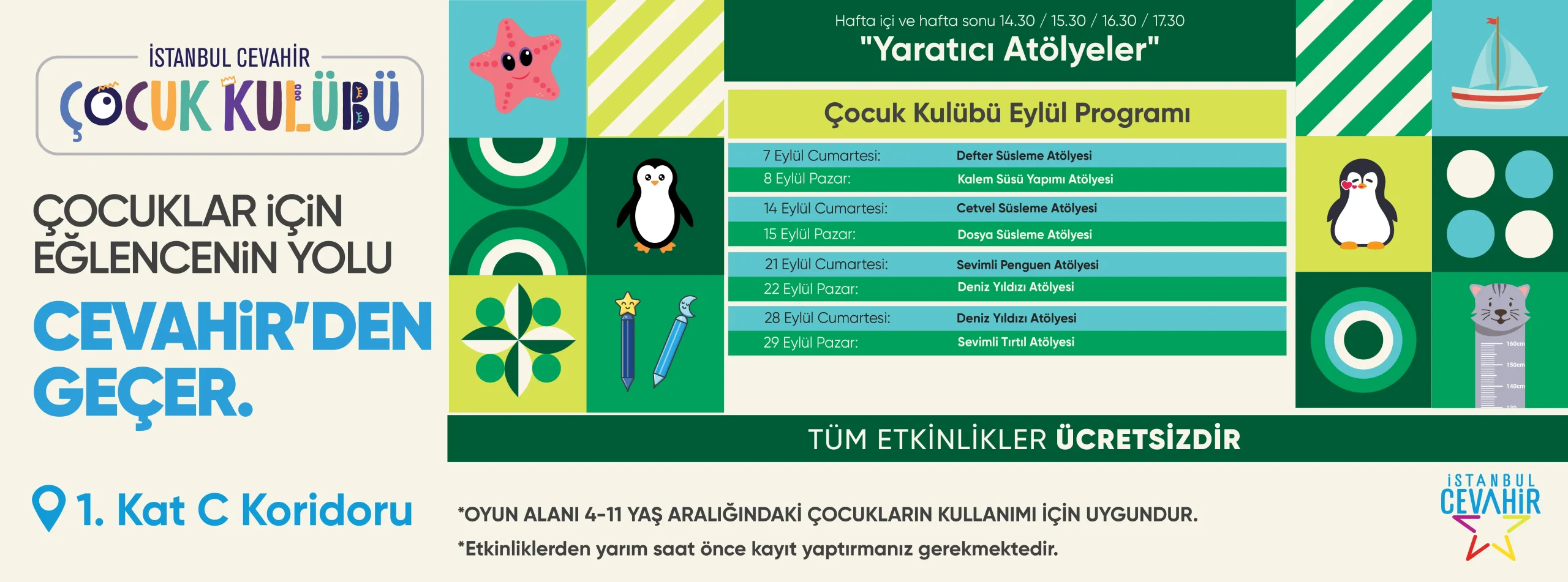 Çocuklar için Eğlence Cevahir’den Geçer!