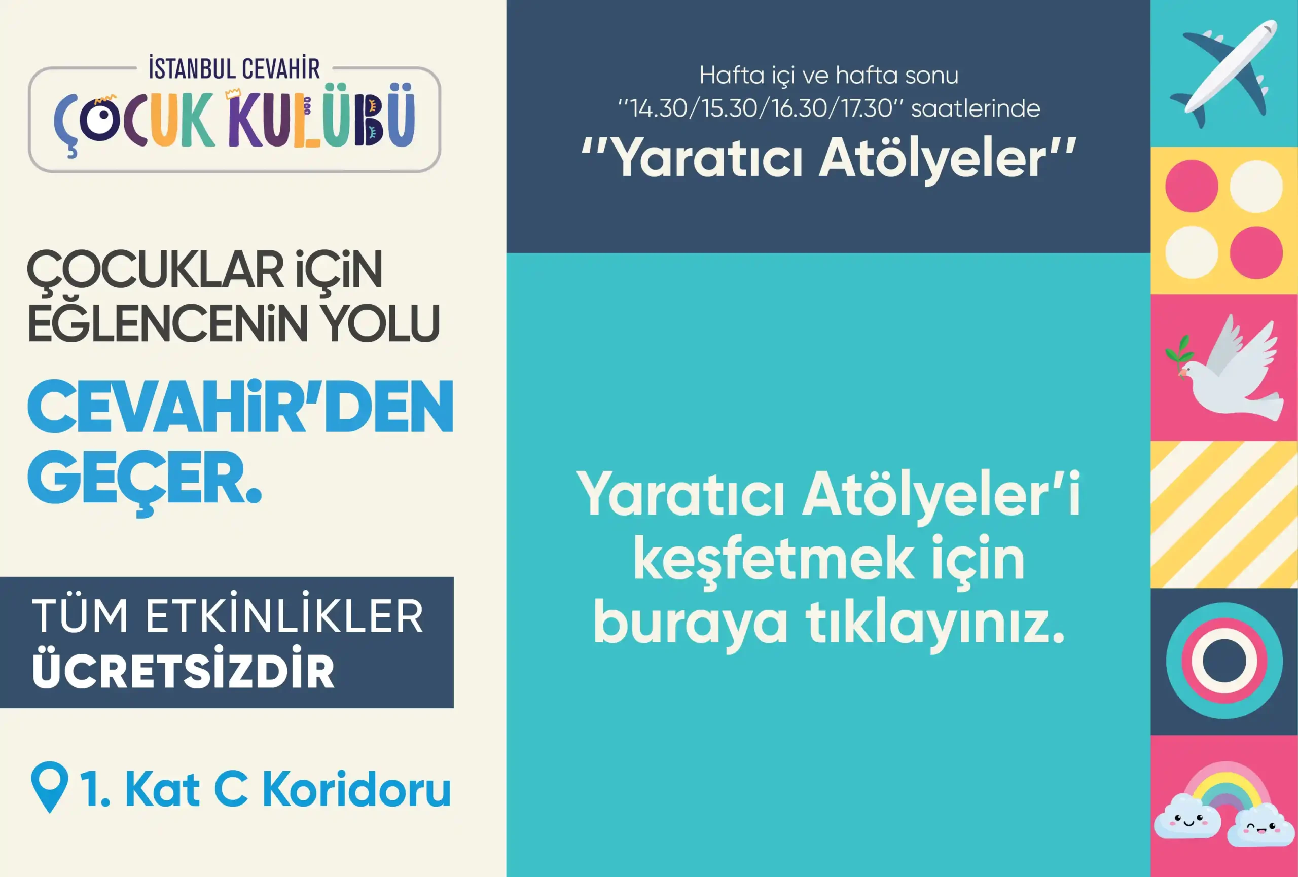 Çocuklar için Eğlence Cevahir’den Geçer!