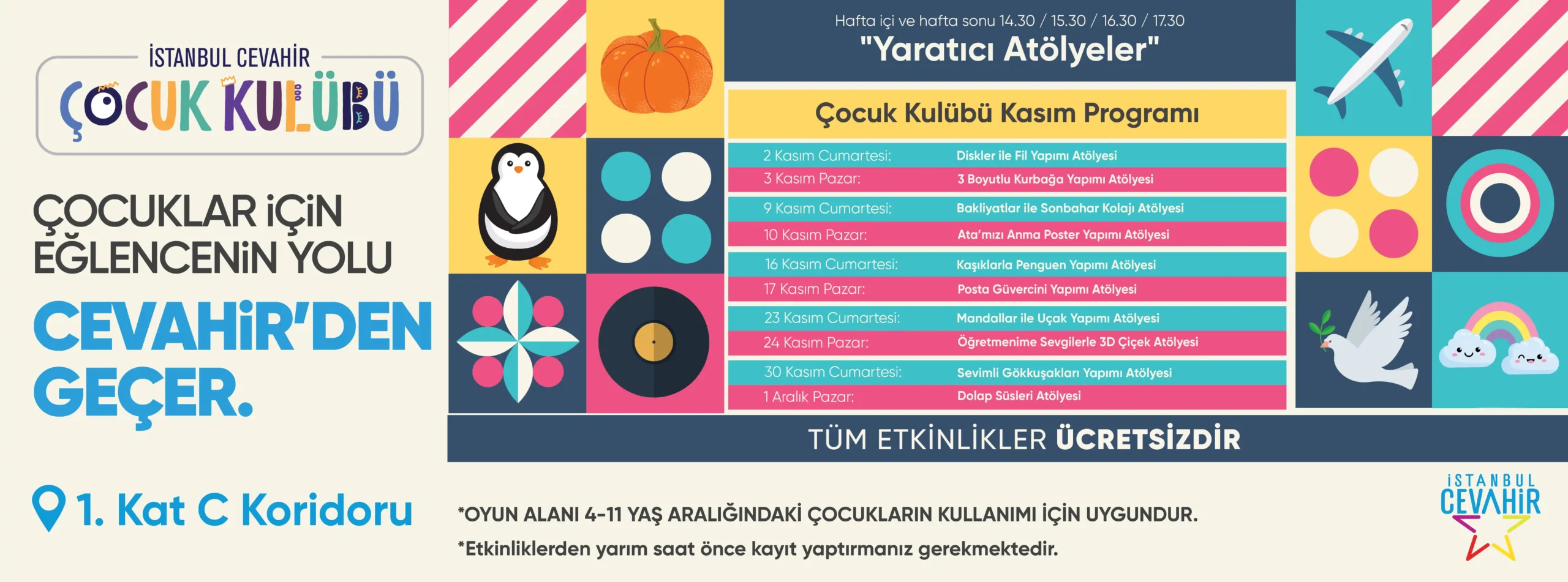 Çocuklar için Eğlence Cevahir’den Geçer!