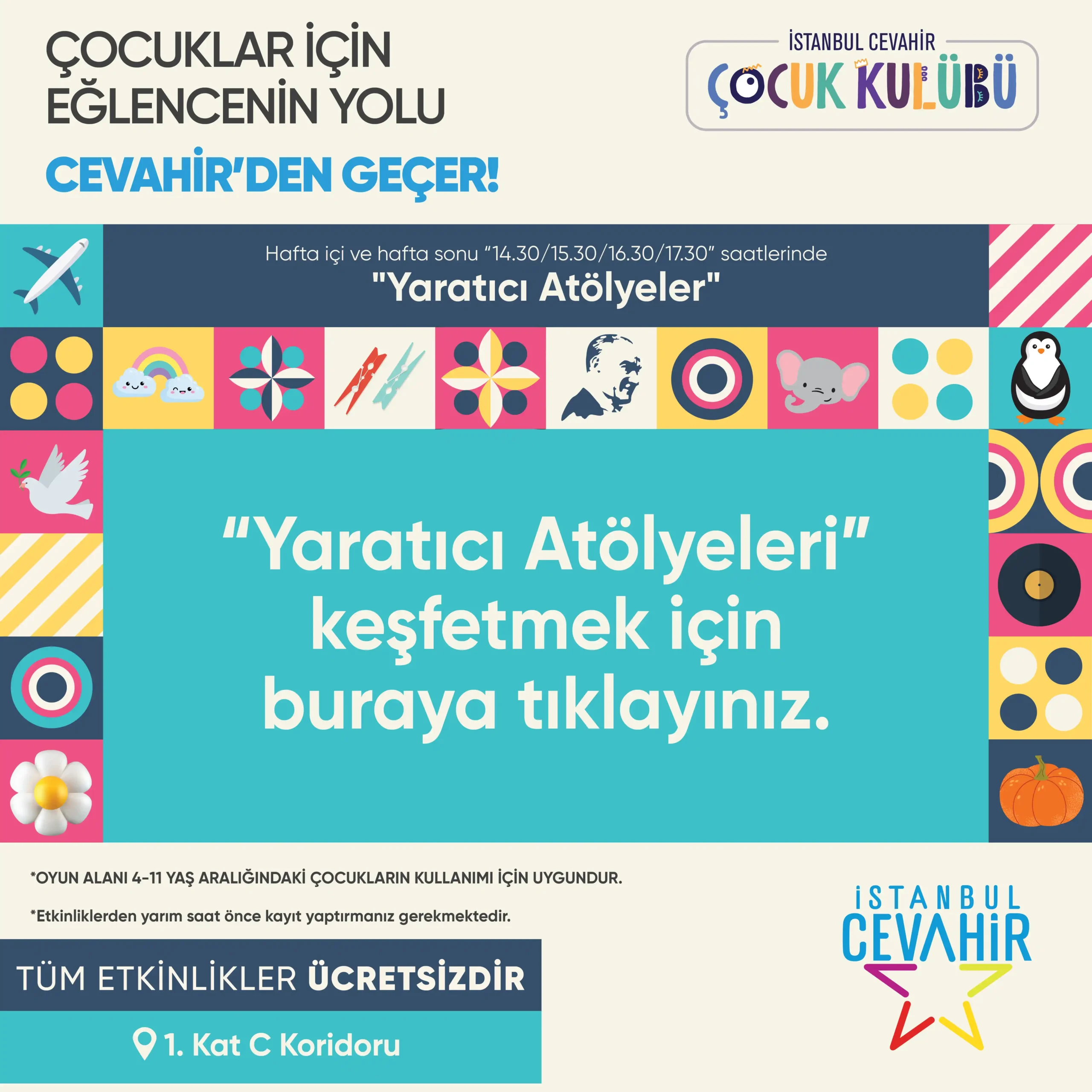 Çocuklar için Eğlence Cevahir’den Geçer!