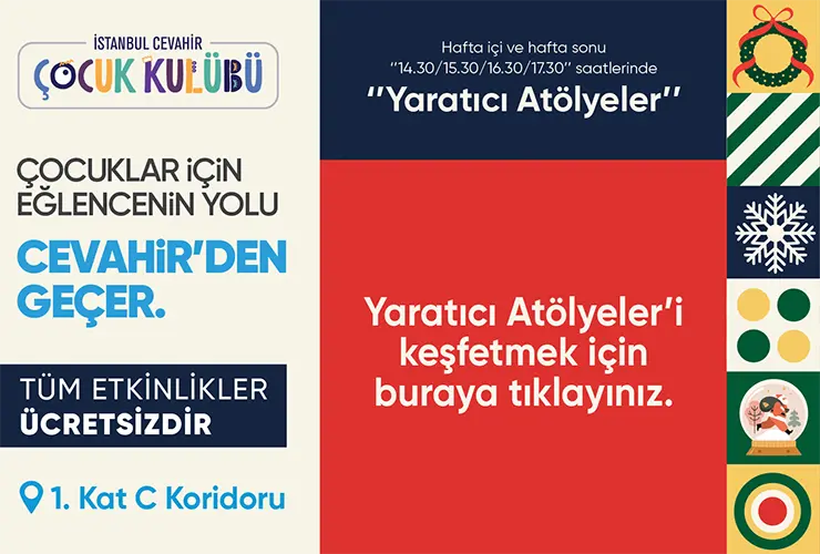 Çocuklar için Eğlence Cevahir’den Geçer!