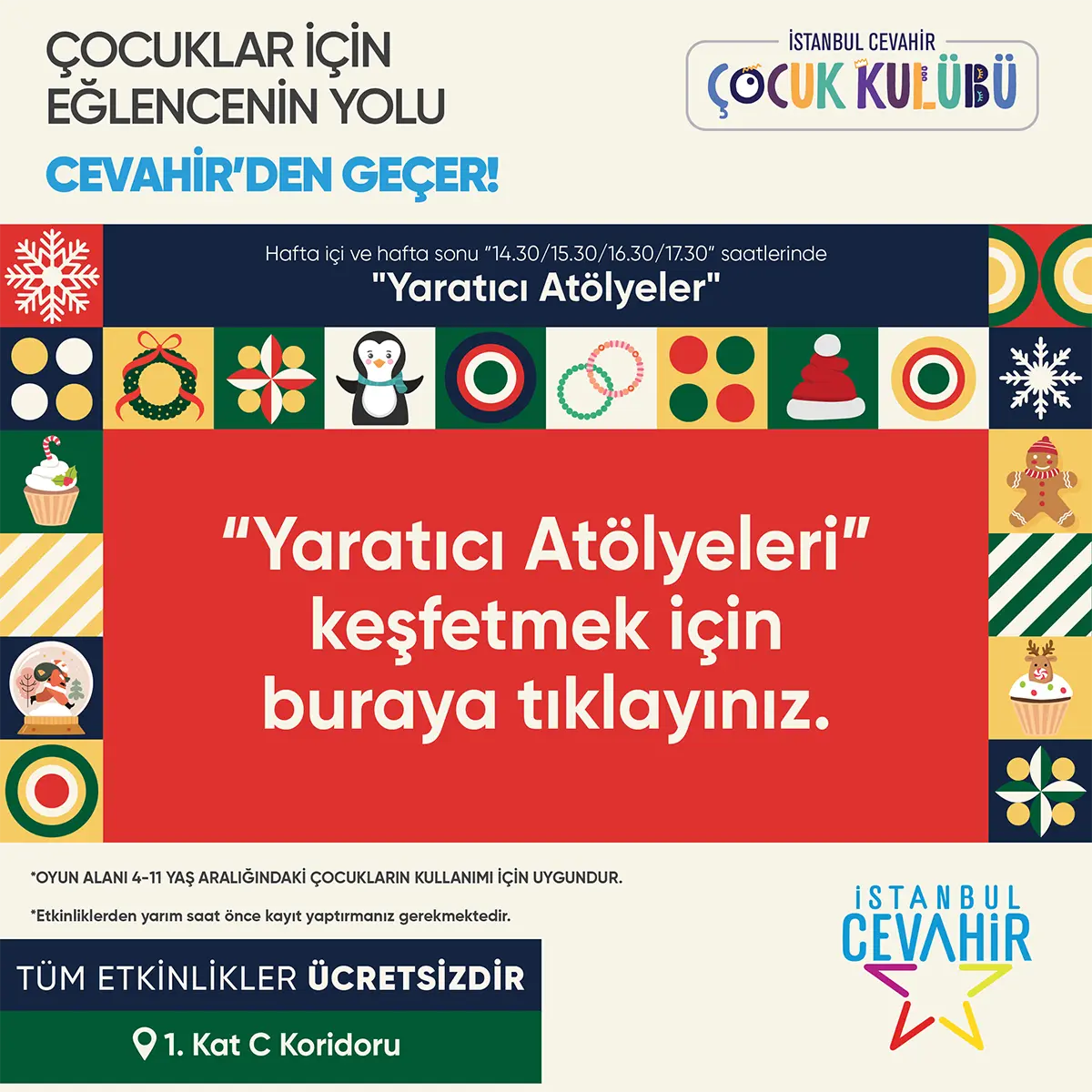 Çocuklar için Eğlence Cevahir’den Geçer!